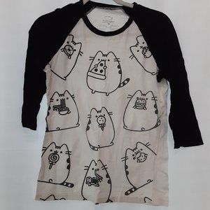 Pusheen Food Graphic Baseball Tee (M)